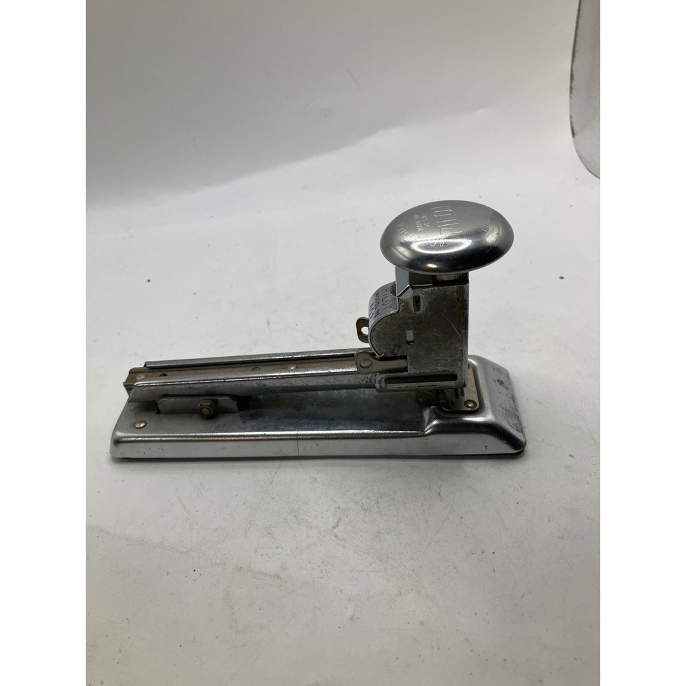 Vintage Pilot‎ 402 Desk Stapler Heavy Duty Chrome Office Supply Stationery